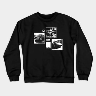 Mazda Miata MX-5 NB Black 'N White Archive (Black Version) Crewneck Sweatshirt